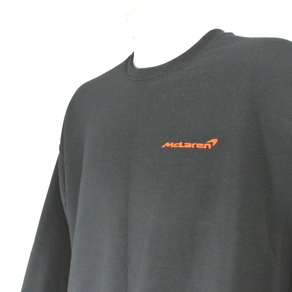 McLAREN Formula 1 F1 Indycar Team Racing Sweatshirt Black Size L NWT - Picture 7 of 11